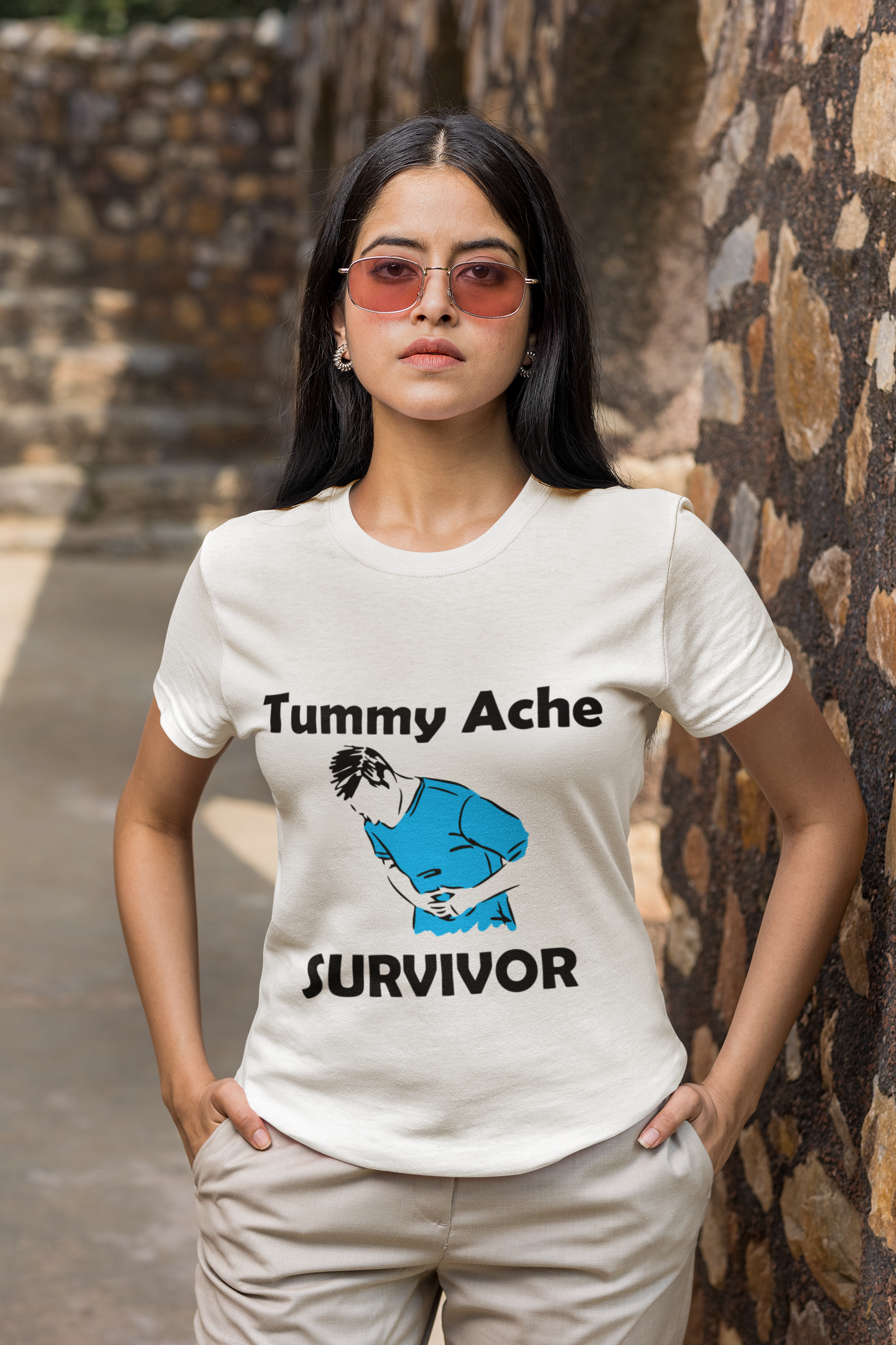 tummy ache survivor svg