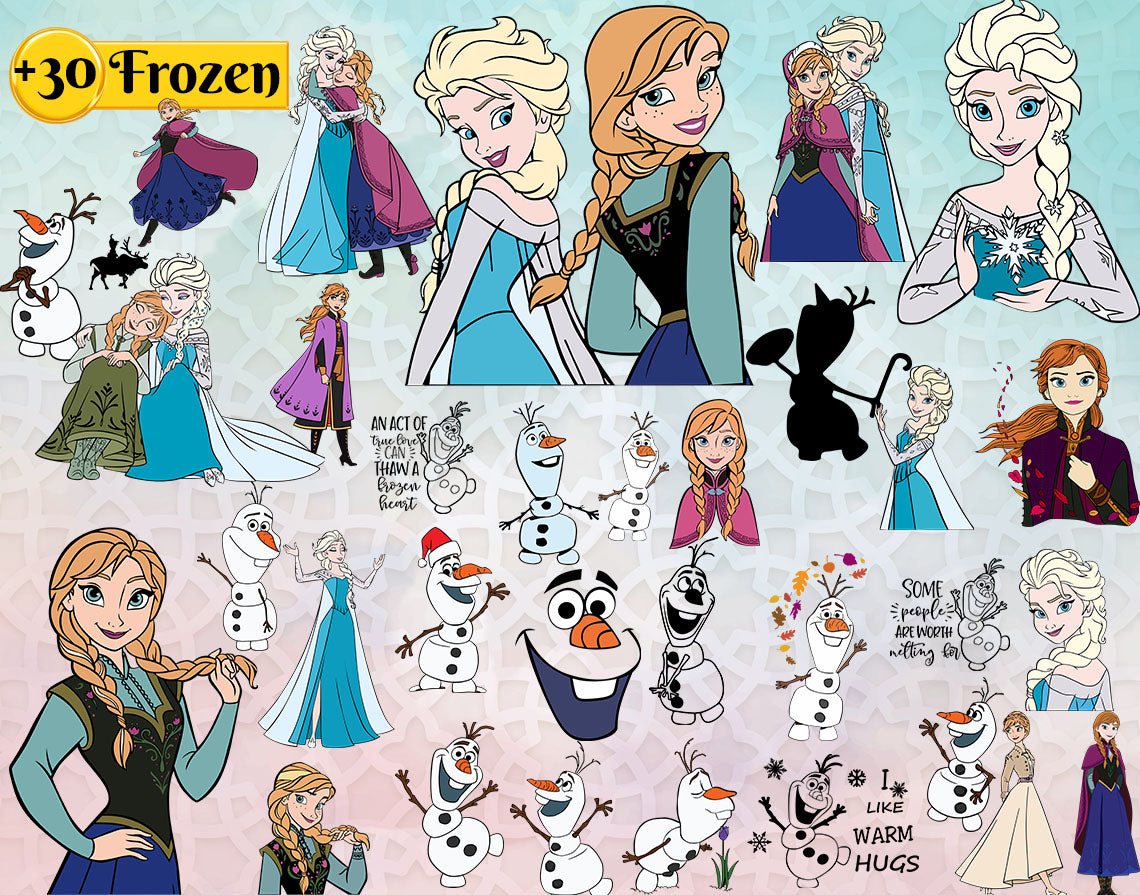 Frozen SVG Bundle