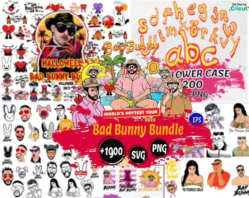  Bad Bunny SVG Bundle