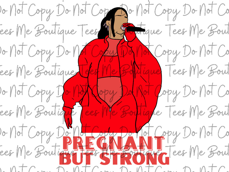 Pregnant But Strong svg