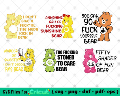 Evil Care Bears svg,