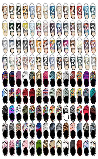 Shoe SOCK Sublimation Designs