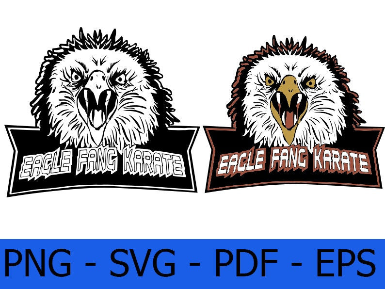 Eagle Fang Karate svg, png, cobra kai svg, Cricut, karate, eagle fang karate, Digital Download, Eagle Fang Karate Logo, Karate Kid