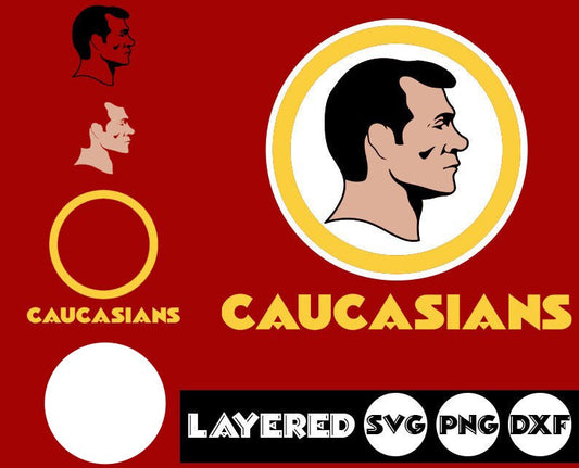 Washington Caucasians Football svg,