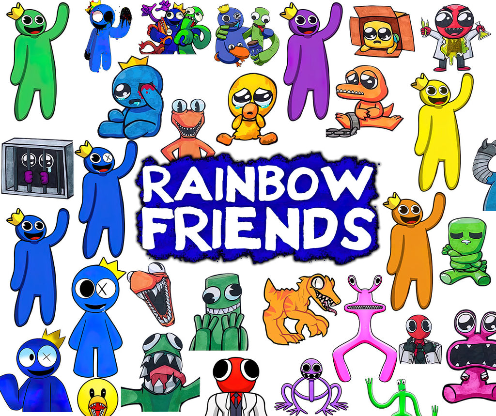 Blue And Green Rainbow Friends Svg, Blue Rainbow Svg, Green Rainbow Svg,  Rainbow Friends Svg, Instant Dowloand