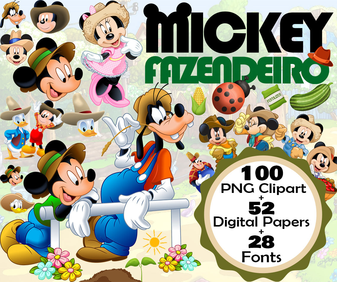 Farmer Mickey Clipart