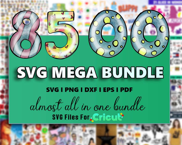 The Ultimate Giga Bundle svg, Mega bundle svg, 8500 unique designs