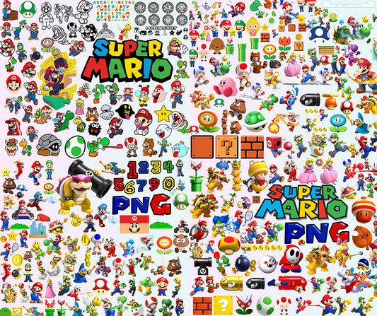 Super Mario SVG Bundle