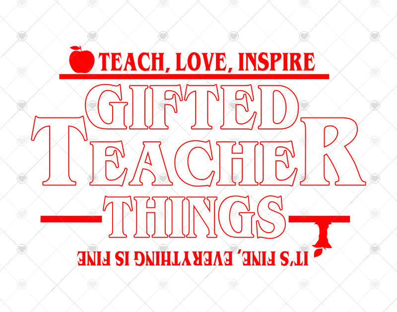 Gifted Teacher Things svg