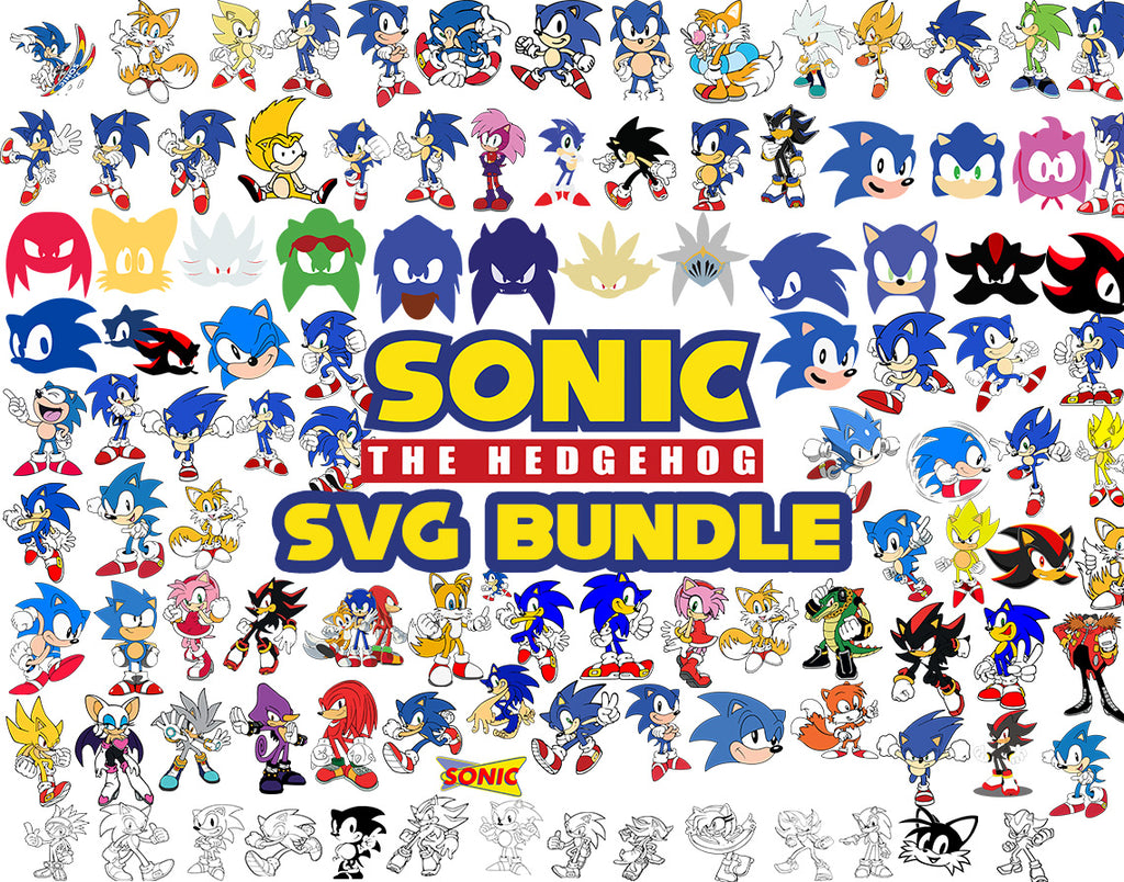 Sonic the Hedgehog Svg Png Clipart Instant Digital (Download Now) 