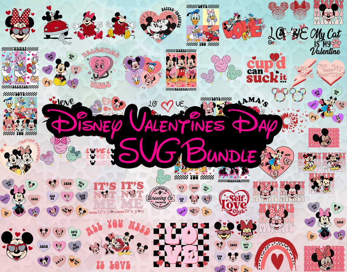 Disney Valentines Day svg bundle