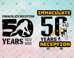 Immaculate 50 Years Reception svg, Pittsburgh Steelers vector design